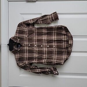 Basic Editions Boy's Button Up Long Sleeve Shirt